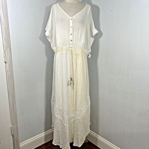 Style & Co. Cream White Maxi Dress
